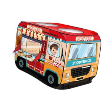 Imagem de YIJU Crianças brincam de tenda infantil Castelo Presentes portáteis Caminhão de alimentos Tent com bolsa de armazenamento para meninos de playground