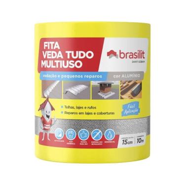 Imagem de Vedatudo Fita Aluminizada Brasilit 15cmx10m