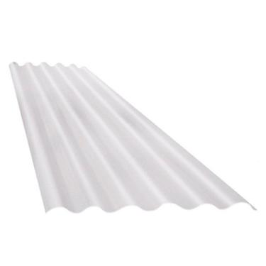 Imagem de Telha Translúcida de Fibra de Vidro Afort Leitoso 2,44x1,10m