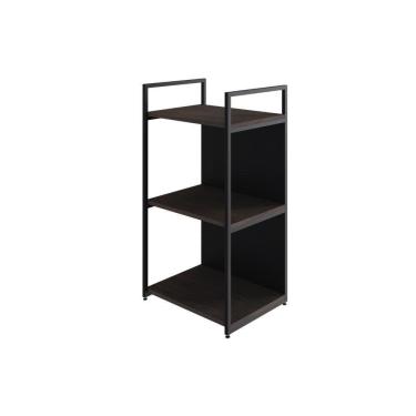 Imagem de Estante C/03 Prateleiras 84x45x33cm C/fundo Yon Terracota/ Terracota/