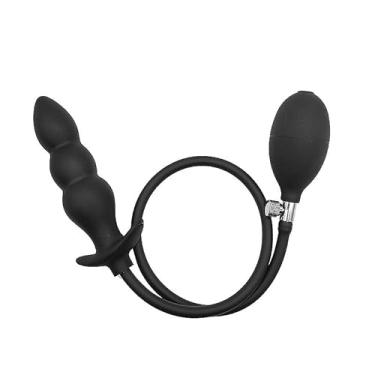 Imagem de Plug Anal Inflável Escalonado de Silicone Expansor Manual