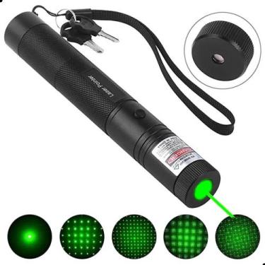 Imagem de Caneta Laser Pointer Verde Forte Potente resistente Recarregável Top -