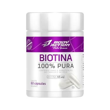 Imagem de Biotina 100% Pura 60 Cápsulas Bodyaction