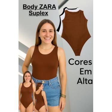 Imagem de Body Feminino Regata Suplex Premium Gola Arredondada Casual Básica - d