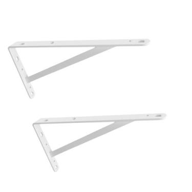 Imagem de Suporte Mão francesa Pesada 50cm até 50kg Branco - Kit c/2 - Brasforma