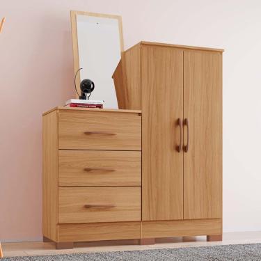 Imagem de Cômoda Denver 100% MDF Tuboarte 2 Portas 3 Gavetas