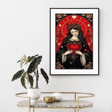 Imagem de Quadro Nossa Senhora Coração - 60X48Cm