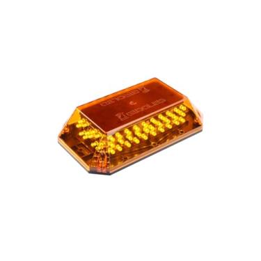 Imagem de Giroflex Giroled Parafuso Retangular 84leds Guincho12v Âmbar Sinalização Cúpula