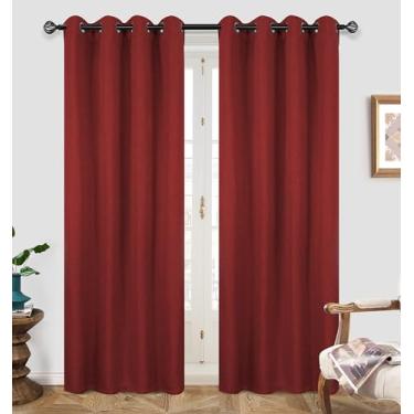 Imagem de DriftAway Cortinas blackout de linho texturizadas com isolamento térmico à prova de som com forro térmico acolchoado para bloqueio de frio e calor, redução de ruído e sono diurno, 1 peça 132 cm x 246