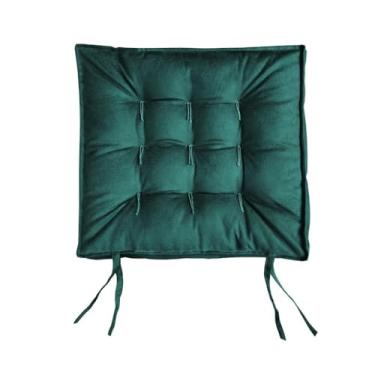 Imagem de Assento Futon 40x40 Almofada Grande Para Pallet Cadeira Banco Decorativo(Verde)