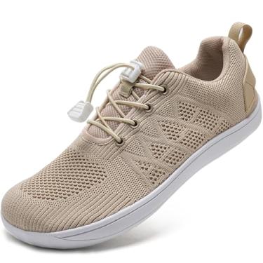 Imagem de WateLves Wide Water Shoes Tênis masculino feminino minimalista para caminhada, praia, casual, sola zero drop, Caqui, 10 Wide Women/8.5 Wide Men