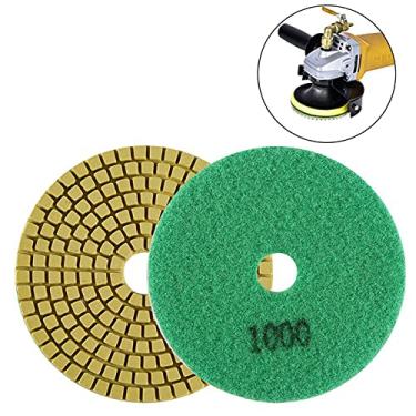 Imagem de Almofada de Polimento de Rebolo de Diamante para Pedra 100mm Mármore Granito Forte Força de Moagem Suavidade Remodelação de Longa Duração Escadas à Terra (1000)