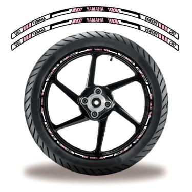 Imagem de Adesivo Refletivo Friso Roda Moto Yamaha Rosa Lilas 3