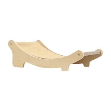 Imagem de Rrlihjgu Cama Arranhador para Gatos | Cadeira Arranhador Para Gatos,Tabua Arranhadeira Sisal Para Amolar Garras - Base Lounge Pet Para Proteger Sofa, Chao, Cortinas, Colchao e Almofadas
