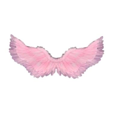 Imagem de kowaku Lembrancinhas de festa com asas de anjo de penas para carnavais e natal para crianças, Rosa