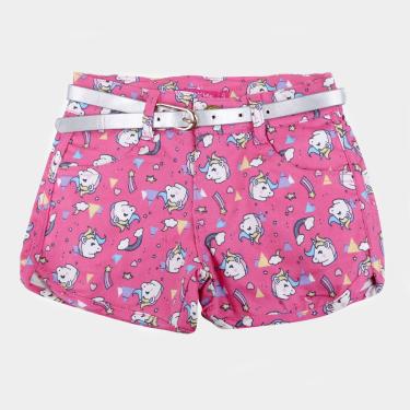 Imagem de Shorts Bebê Plural Kids Cinto Unicórnio Feminino-Feminino