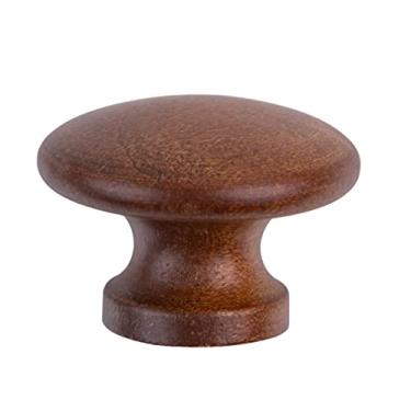 Imagem de Puxador de gaveta de madeira de nogueira, puxador de puxador, 3,8 cm – armário antigo, armário vintage, armário antigo, equipamento de reprodução de mesa antiga | OT-40-98FMAPH275T, Tradicional