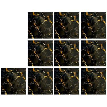 Imagem de Placa Adesiva Marmore 3D kit 10 uni Obra Reforma Casa Cozinha Escritorio Ambiente Papel de Parede Autocolante