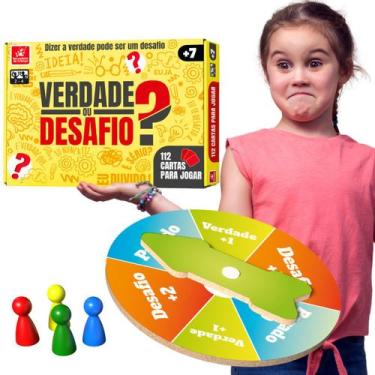 Imagem de Jogo de Tabuleiro Infantil Perguntas Verdade ou Desafio - Brincadeira 