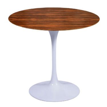 Imagem de Mesa Saarinen Redonda Pau Ferro 150cm - Base Branca
