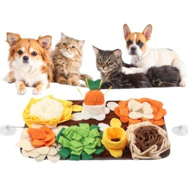 Imagem de Tapete de Snuffle para cães pequenos - alimentação lenta e estimula habilidades naturais de forrageamento, tapete Snuffle ajuda a aliviar o estresse e treinamento para filhotes, gatos e coelhos