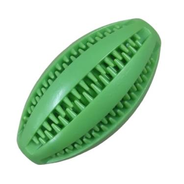 Imagem de Bola Mordedor para Cachorro com Escova de Dentes – Brinquedo Dental Interativo com Porta Petisco (Verde)