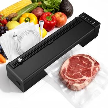 Imagem de Máquina seladora a vácuo olayks para alimentos, economia automática de alimentos 60KPA com modos secos e úmidos, máquina compacta de selagem a ar com sacos seladores para armazenamento de cozinha