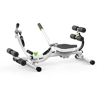 Imagem de Máquina de remo multifuncional, tórax abdominal, braço muscular, treinamento físico, perda de peso abdominal, equipamento esportivo doméstico (branco tamanho único)