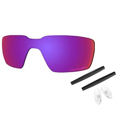 Imagem de SAUCER Lentes de reposição premium e kits de borracha para óculos de sol Oakley Probation OO4041 High Defense - Midnight Sun polarizado
