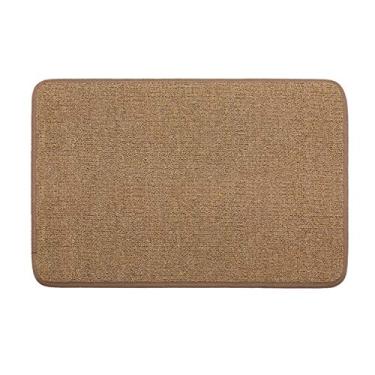 Imagem de Tapete para escada antiderrapante lavável Seloom com suporte de borracha antiderrapante especializado para degraus de madeira internos, 24x36 Inch, 1Piece, Pure Brown