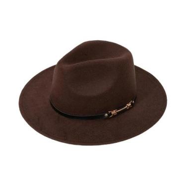 Imagem de Chapéu Vintage De Lã Para Mulheres, Estilo Jazz, Elegante, Com Ponta, 