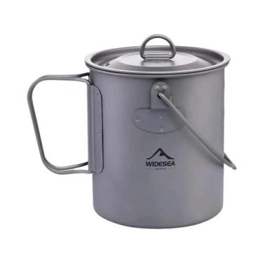 Imagem de Conjunto De Utensílios De Cozinha Para Camping Em Titânio Panela Frigi