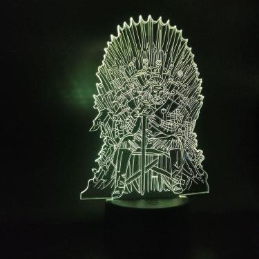 Imagem de Lâmpada noturna Games of Thrones 3D Stark Iron Throne Small