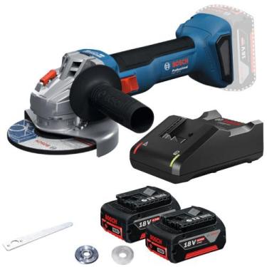 Imagem de Esmerilhadeira angular a bateria 4.1/2&quot - 5&quot 18V com 2 bateria