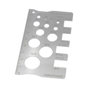 Imagem de Régua De Medição De Passo De Rosca Em Aço Inoxidável De Alta Precisão 