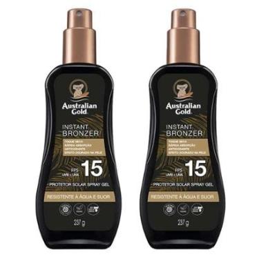 Imagem de Australian Gold Instant Bronzer Kit Com 2 Protetores FPS 15 Kit-Unissex