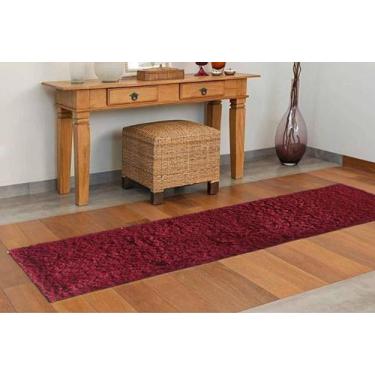 Imagem de Tapete silky 0,66 x 1,80 passadeira 100% antiderrapante pelo macio fac