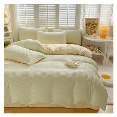 Imagem de Conjuntos de roupa de cama, capas de edredom, fronhas, conjuntos de lençóis, capas de edredom macias, cama de luxo em uma bolsa (Yy tamanho casal 4 peças)