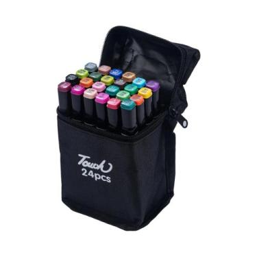 Imagem de Conjunto De Marcadores Artísticos Oleosos De Ponta Dupla Com 80 Cores 