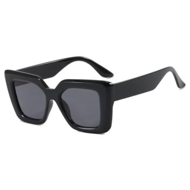 Imagem de Óculos de Sol Jelly Color Gradient Unissex com Proteção UV400 para Esportes ao Ar Livre, Corrida e Ciclismo, Preto e Cinza