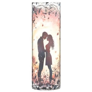 Imagem de Qilmy Vaso romântico para casais de Dia dos Namorados para flores, vaso de belas artes, decoração de casa para escritório, sala de jantar, sala de estar, casamento616
