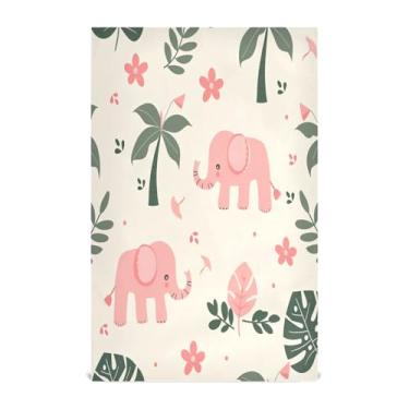 Imagem de Wassud Toalhas de cozinha Elefantes fofos Toalhas de prato de cozinha 1 pacote panos de prato macios com laço para pendurar toalha de mão de secagem rápida super absorvente toalhas de chá de mesa