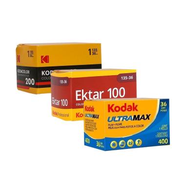 Imagem de Filme negativo Kodak Kodacolor 200 colorido (filme em rolo de 35 mm, 36 exposições) + Filme negativo colorido Kodak Professional Ektar 100 (filme em r