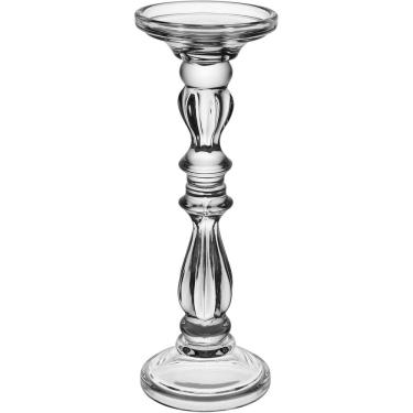 Imagem de CASTIÇAL DECORATIVO PORTA VELA HOME&CO VIDRO 28x10x10cm TRANSPARENTE