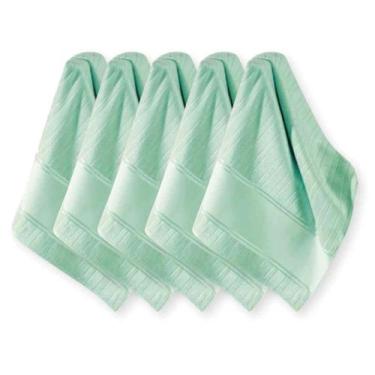Imagem de Kit 5 Toalhas De Lavabo Artesanalle Dohler Pintar Verde