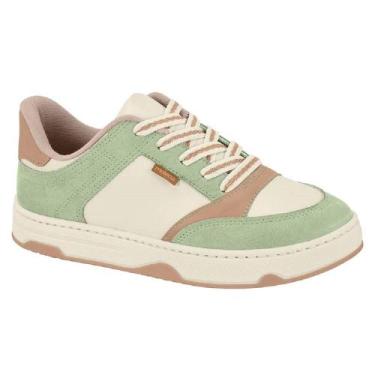 Imagem de Tenis moleca casual ref 5835.202.9696 feminino, 36, Bege, Verde