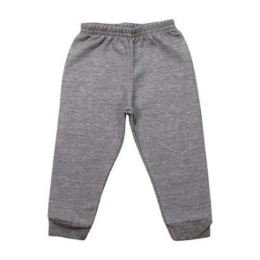 Imagem de Calça Moletom Infantil Flanelada Lisa Com Punho - Kyly-Masculino