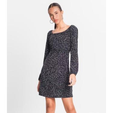 Imagem de Vestido Manga Longa Juvenil Em Molecotton Minty Preto, 14, Preto