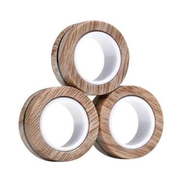 Imagem de Conjunto De Anéis Magnéticos Coloridos Fidget Spinner Para Adultos 3 P