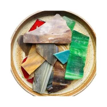 Imagem de 100g De Pastilhas De Mosaico De Vidro Manchado Para DIY, Artesanato, Q